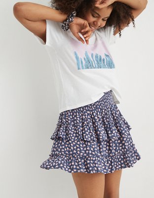 Aerie Ruffle Mini Skirt
