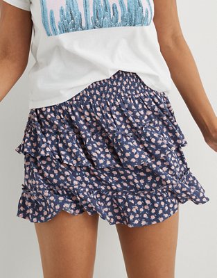 Aerie Ruffle Mini Skirt