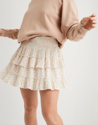 Aerie Ruffle Mini Skirt