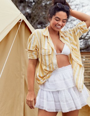 mini skirt ruffle
