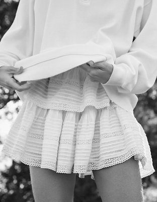 Aerie Rock 'n' Ruffle Mini Skirt curated on LTK