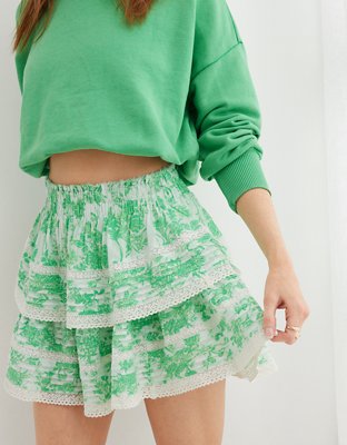 Aerie Rock 'n' Ruffle Mini Skirt