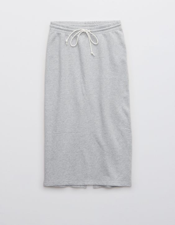 Aerie Fleece Midi Skirt