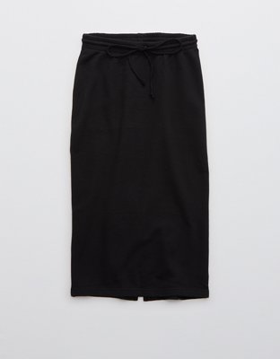 Aerie Fleece Midi Skirt