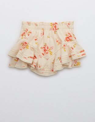 aerie rock n ruffle mini dress Aerie Rock 'n' Ruffle Floral Mini Dress Green Size XL
