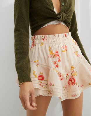 Aerie Rock ‘n Ruffle Floral Skirt New without Tag Size small LSF Dupe