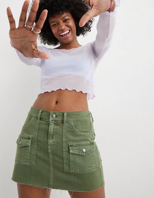 Aerie Cargo Micro Mini Skirt