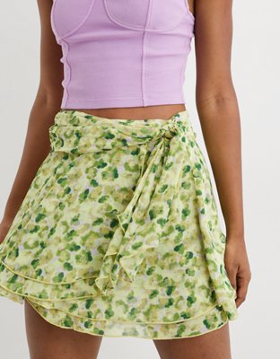 Aerie Chiffon Wrap Skirt