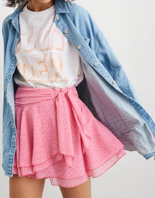 Aerie Chiffon Wrap Skirt
