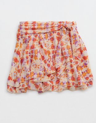Aerie Chiffon Wrap Skirt
