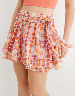 Aerie Chiffon Wrap Skirt