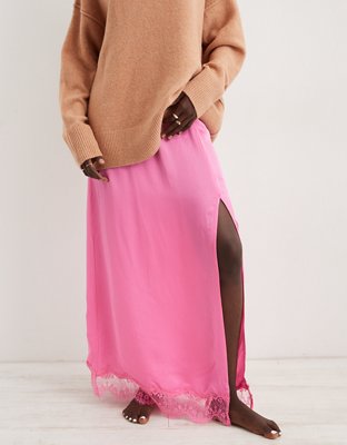 Aerie Satin Maxi Skirt