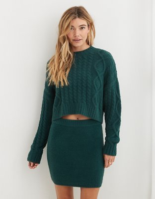 Aerie Buttercream Sweater Mini Skirt