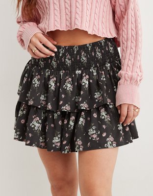 aerie long white skirt