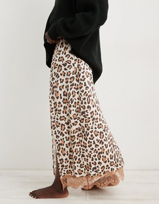 Satin maxi skirt clearance print