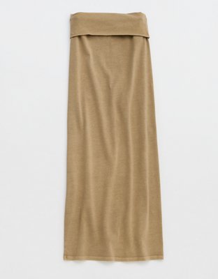 Aerie Chill Up Foldover Maxi Skirt