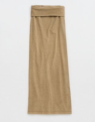 Aerie Chill Up Foldover Maxi Skirt