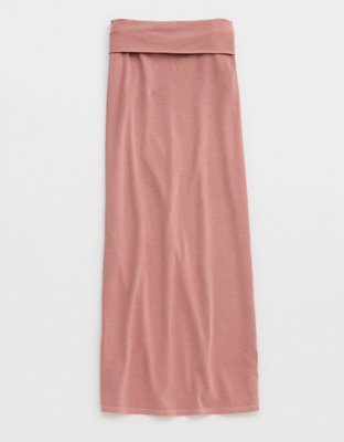 Aerie Chill Up Foldover Maxi Skirt