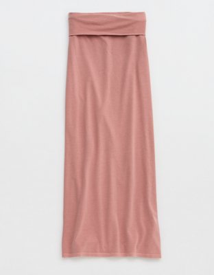 Aerie Chill Up Foldover Maxi Skirt