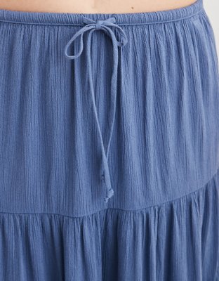 Aerie Beach Club Tiered Maxi Skirt