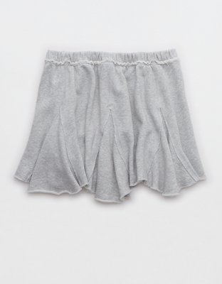 Aerie Fleece Godet Mini Skirt