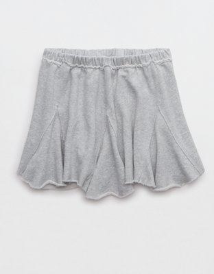 Aerie Fleece Godet Mini Skirt