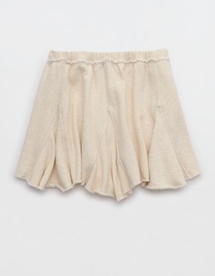 Aerie Fleece Godet Mini Skirt