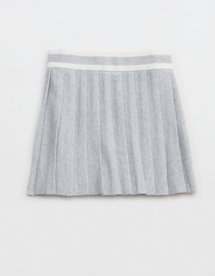 Aerie Pleated Sweater Mini Skirt