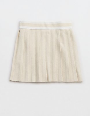 Aerie Pleated Sweater Mini Skirt