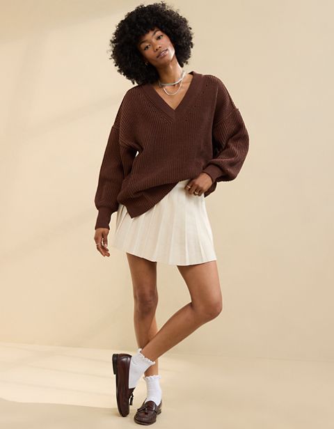 Женские юбки Aerie Pleated Sweater Mini Skirt