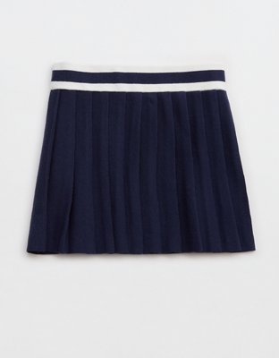 Aerie Pleated Sweater Mini Skirt