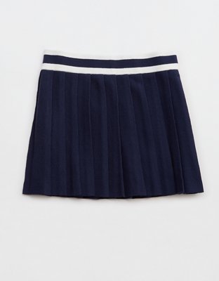 Aerie Pleated Sweater Mini Skirt