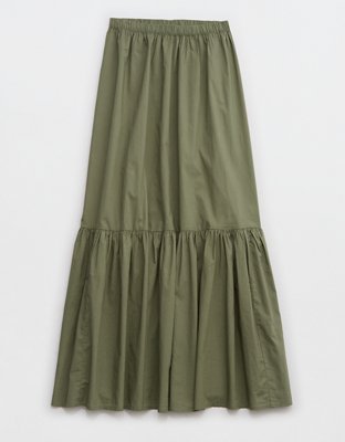 Женские юбки Aerie Poplin Tiered Maxi Skirt — фото 3