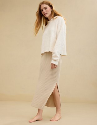 Aerie Late Night Midi Skirt