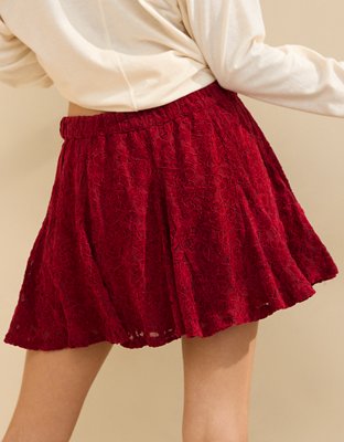 Aerie Lace Godet Skirt