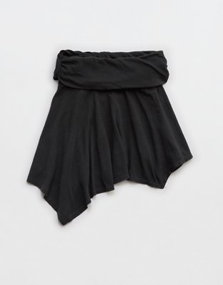 Aerie Foldover Mini Skirt Womens Smoked Gray S 15$