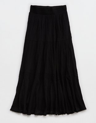 Aerie Crochet The Day Maxi Skirt