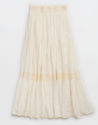 Aerie Crochet The Day Maxi Skirt