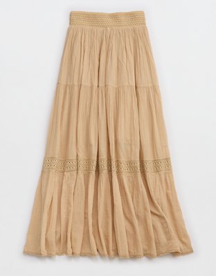 Aerie Crochet The Day Maxi Skirt