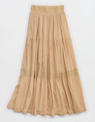 Aerie Crochet The Day Maxi Skirt