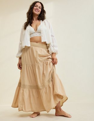 Aerie Crochet The Day Maxi Skirt
