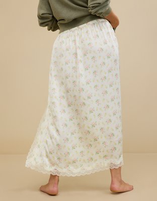 aerie satin midi dress Aerie x Emily + Meritt Satin Slip Dress