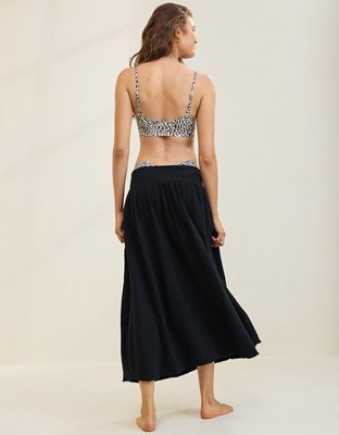 Aerie Faux Wrap Maxi Skirt