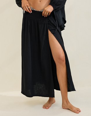 Aerie Faux Wrap Maxi Skirt