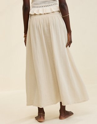 Aerie Faux Wrap Maxi Skirt