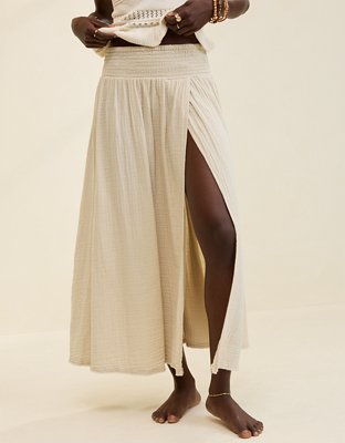 Aerie Faux Wrap Maxi Skirt