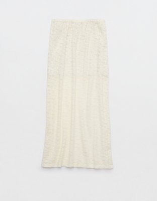 Aerie Vintage Lace Midi Skirt