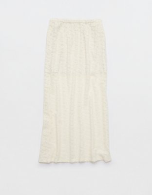 Aerie Vintage Lace Midi Skirt