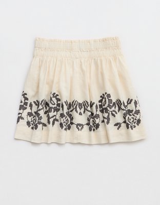 Aerie Embroidered Mini Skirt