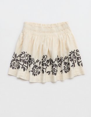 Aerie Embroidered Mini Skirt